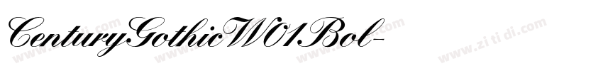CenturyGothicW01 Bol字体转换